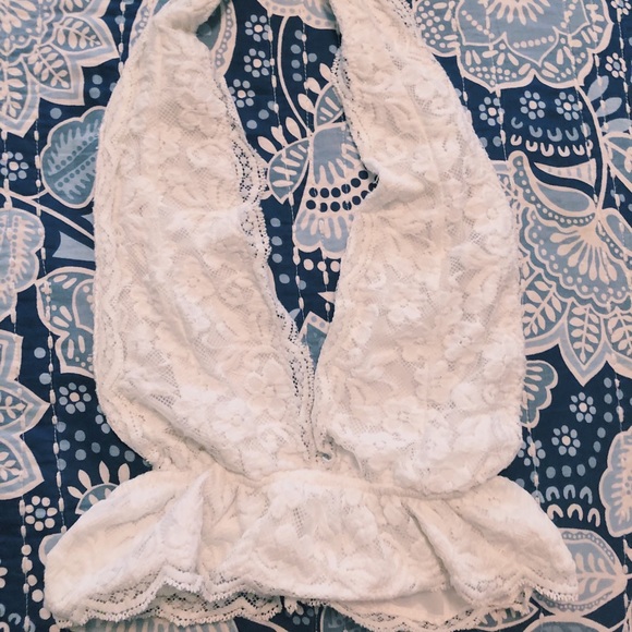 Lanshifei Other - ☆ Lanshifei White Lace Halter Bralette ☆